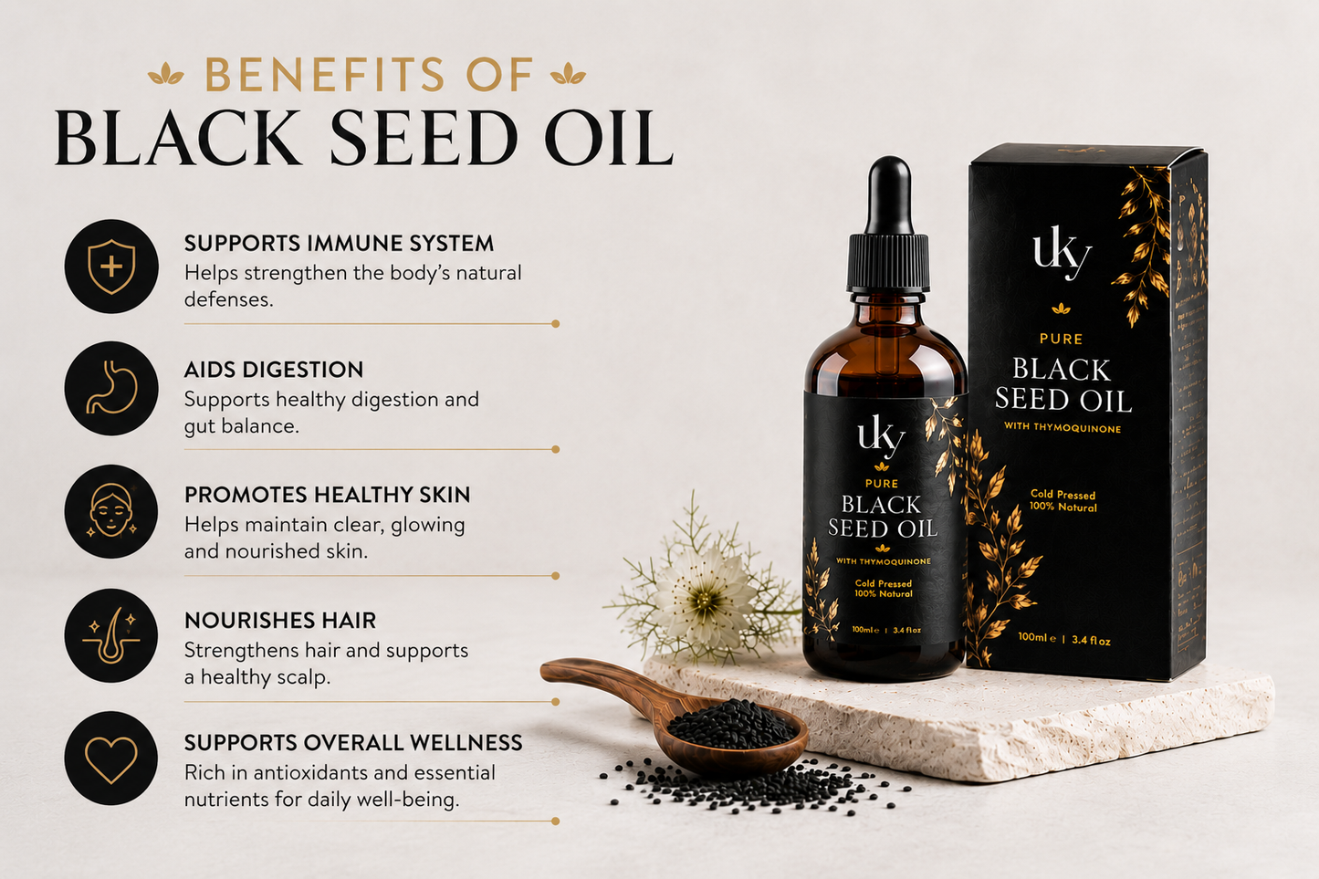 Black Seed Oil with Thymoquinone