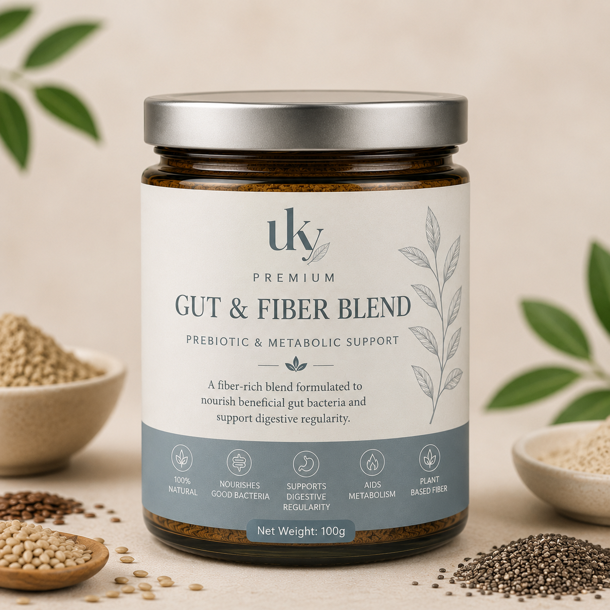 Gut & Fiber Blend - Prebiotic & Metabolic Support